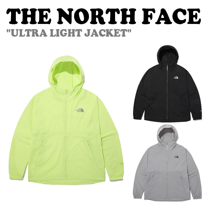 ノースフェイス ジャケット THE NORTH FACE メンズ レーディス ULTRA LIGHT JACKET ウルトラ ライトジャケット BLACK ブラック LIGHT GRAY ライトグレー LIME ライム NJ3LP05A/B/C ウェア【中古】未使用品