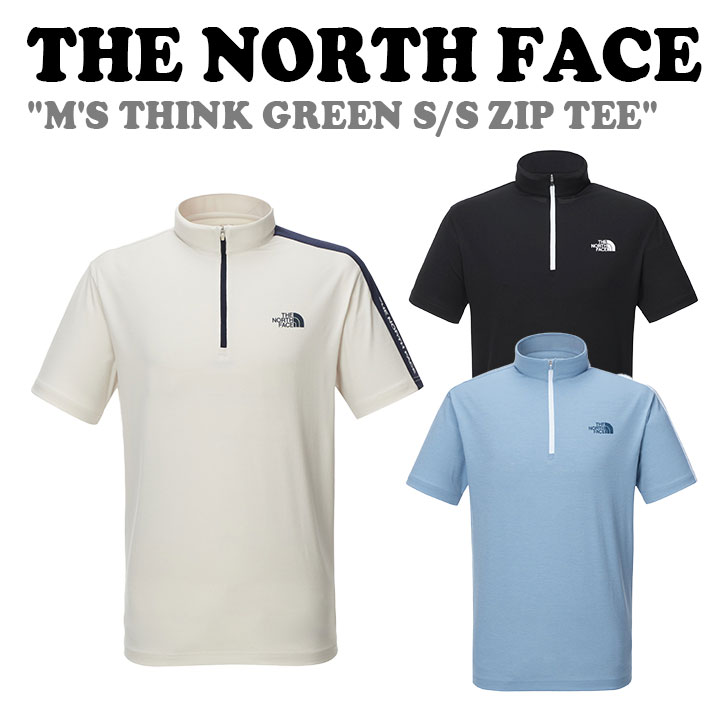 ノースフェイス Tシャツ THE NORTH FACE メンズ M'S THINK GREEN CLIFF S/S ZIP TEE 全3色 NT7KN00A/B/C 半袖 ウェア 【中古】未使用品