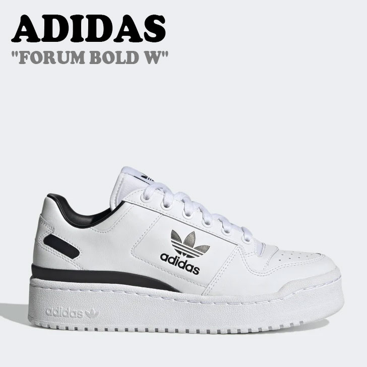アディダス スニーカー ADIDAS レディース FORUM BOLD W フォーラム ボールド ウーマン WHITE ホワイト BLACK ブラック GY5921 シューズ【中古】未使用品