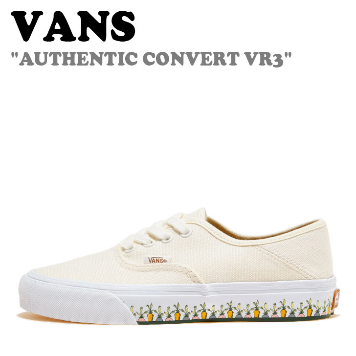 バンズ スニーカー VANS メンズ レディース AUTHENTIC CONVERT VR3 オーセンティック うつり変わり GROWTH GARDEN MARSHMALLOW グロース 庭園 マシマロ VN0009PWFS8 シューズ 【中古】未当て嵌める品 メンズ靴-靴-スニーカー