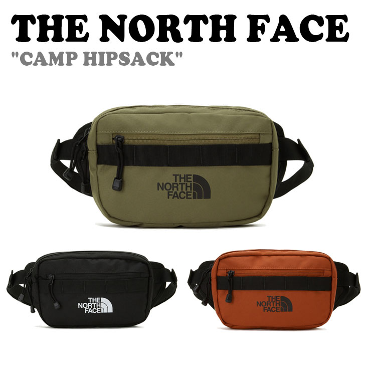 ノースフェイス クロスバッグ THE NORTH FACE メンズ レディース CAMP HIPSACK キャンプ ヒップサック BLACK ブラック OLIVE オリーブ DARK ORANGE ダクオレンジ NN2HP64A/B/C バッグ【中古】未使用品｜upsuke