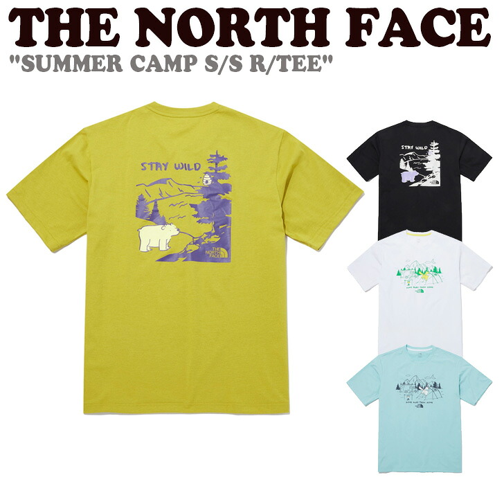 ノースフェイス Tシャツ THE NORTH FACE メンズ レディース SUMMER CAMP S/S R/TEE サマー キャンプ ショートスリーブ ラウンドTEE BLACK ブラック WHITE ホワイト MINT ミント OLIVE オリーブ NT7UP07A/B/C/D ウェア 【中古】未使用品｜upsuke