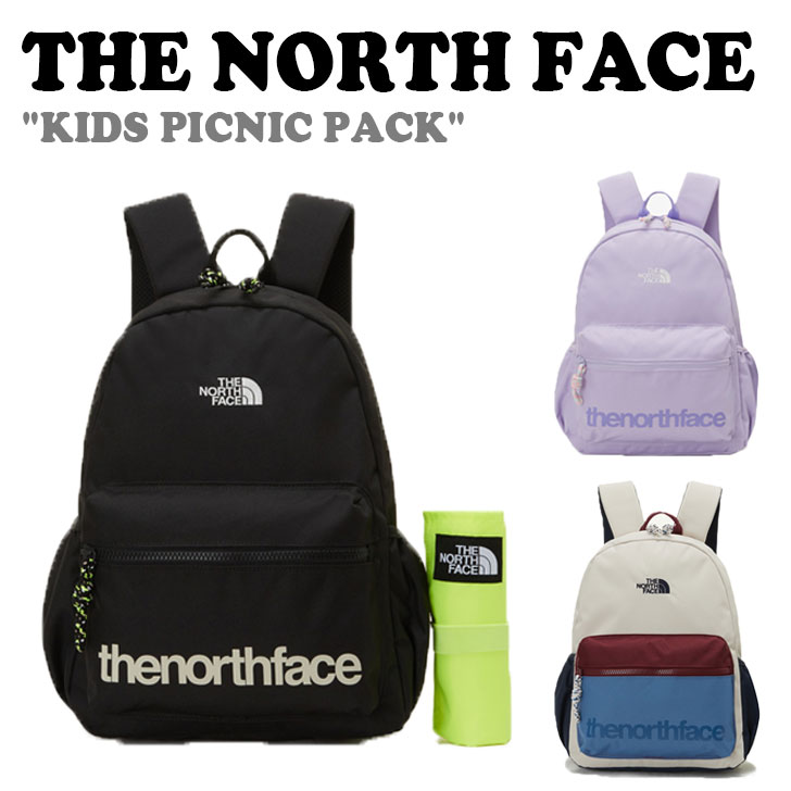 ノースフェイス バックパック THE NORTH FACE 男の子 女の子 KIDS PICNIC PACK キッズ ピクニック パック BLACK ブラック PASTEL_LILAC パステル ライラック CREAM クリーム NM2DP52R/S/T バッグ