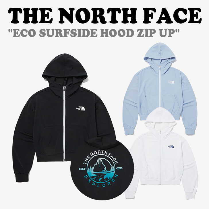 ノースフェイス ジップアップ THE NORTH FACE メンズ レディース ECO SURFSIDE HOOD ZIP UP エコ サーフ サイド フード ジップ アップ BLACK ブラック SKY BLUE スカイ ブルー WHITE ホワイト NJ5JP07J/K/L ウェア【中古】未使用品