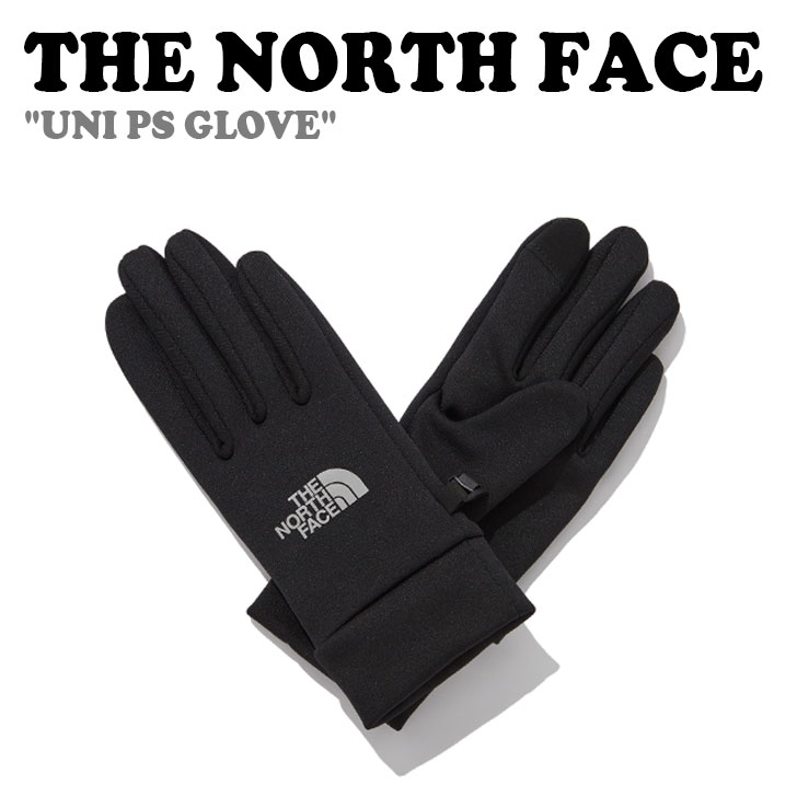 ノースフェイス 韓国 手袋 THE NORTH FACE メンズ レディース UNI PS GLOVE ユニ パワーストレッチ グローブ BLACK ブラック NJ3GP50A ACC 【中古】未使用品