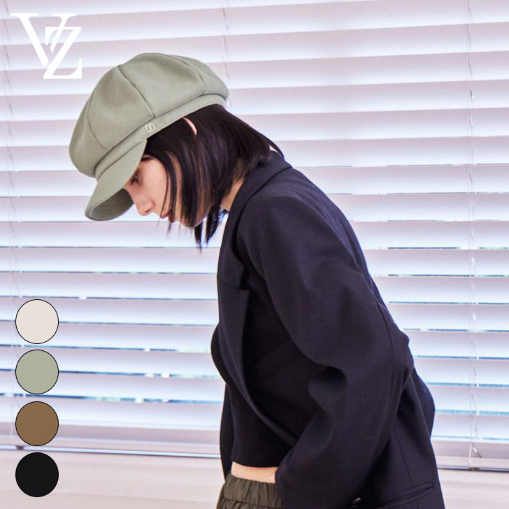 バザール キャスケット VARZAR 置き目売りわたす店 VA Square Stud Wool Newsboy Cap 真四角 スタッド 羊毛 ニュース番組男の子 旗がしら IVORY 象牙色 GREEN 緑であること BEIGE ベージュ BLACK 黒いこと varzar1142/3/4/5 ACC