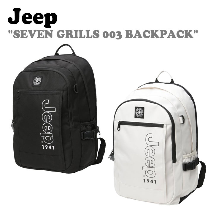 ジープ リュック Jeep メンズ レディース SEVEN GRILLS 003 BACKPACK セブン グリルズ バックパック BLACK ブラック IVORY アイボリー JO0GAU003BK/IV バッグ