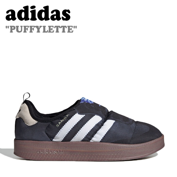 アディダス スニーカー adidas メンズ レディース PUFFYLETTE パフィレッタ BLACK 黒いこと WHITE 白いこと HP6700 シューズ【中古】未当て嵌める品