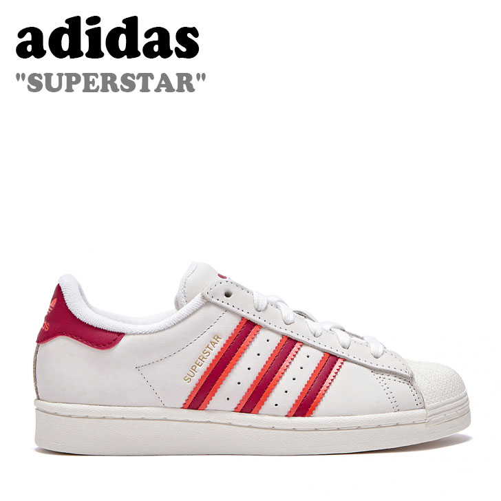 アディダス スーパースター SUPERSTAR 白 半透明 コーラル SST org.jpg