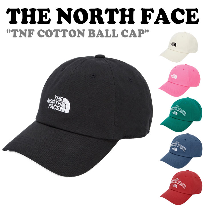 ノースフェイス キャップ THE NORTH FACE キャップ メンズ レディース TNF COTTON BALL CAP コットン ボールキャップ BLACK ブラック CREAM クリーム PINK ピンク GREEN グリーン GRAYISH BLUE グレイシー ブルー RED レッド NE3CQ00A/B/C/D/E/F ACC【中古】未使用品