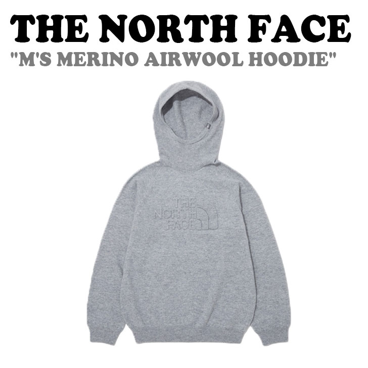 ノースフェイス パーカー THE NORTH FACE M'S MERINO AIRWOOL HOODIE メンズメリノ エアー ウール フーディー LIGHT_GRAY ライトグレー NM5PP57A ウェア 【中古】未使用品