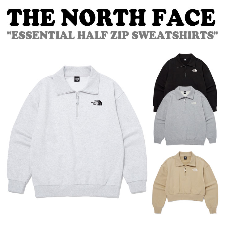 ノースフェイス トレーナー THE NORTH FACE メンズ レディース ESSENTIAL HALF ZIP SWEATSHIRTS エッセンシャル ハーフジップ スウェットシャツ 全4色 NM5MQ04A/B/C/D ウェア 【中古】未使用品