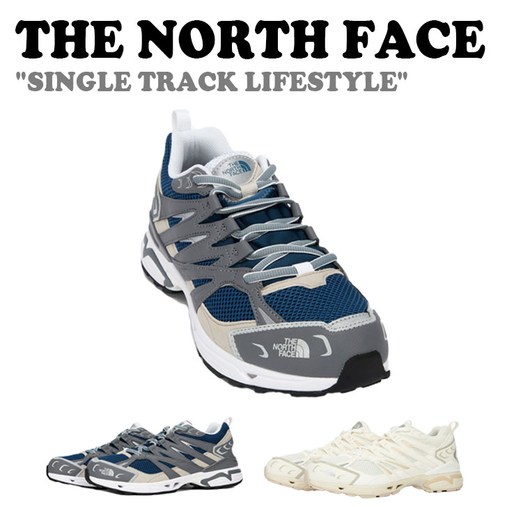 ノースフェイス スニーカー THE NORTH FACE メンズ レディース SINGLE TRACK LIFESTYLE シングル トラック ライフ スタイル MATT BLACK マットブラック NAVY ネイビー CREAM クリーム NS93Q15J/K/L シューズ 【中古】未使用品|upsuke