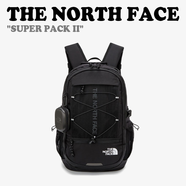 ノースフェイス リュック THE NORTH FACE メンズ レディース SUPER PACK II スーパー パック 2 バックパック BLACK ブラック NM2DQ03J バッグ【中古】未使用品｜upsuke