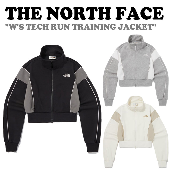 ノースフェイス ジャケット THE NORTH FACE レディース W TECH RUN TRAINING JACKET テック ラン トレーニングジャケット BLACK ブラック CREAM クリーム MELANGE GREY メランジグレー WHITE LABEL ホワイトラベル NJ5JQ30J/K/L ウェア 【中古】未使用品