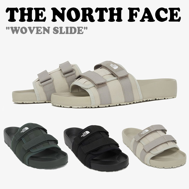 北の方人間の顔 サンダル THE NORTH FACE メンズ レディース WOVEN SLIDE ウーブン 横すべり BLACK 黒いこと KHAKI カーキ BEIGE ベージュ NS92Q12J/K/L シューズ 【中古】未当て嵌める品 靴-サンダル