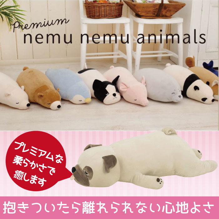 楽天市場】可愛いパグちゃん【在庫限り！】りぶはあと プレミアムねむ