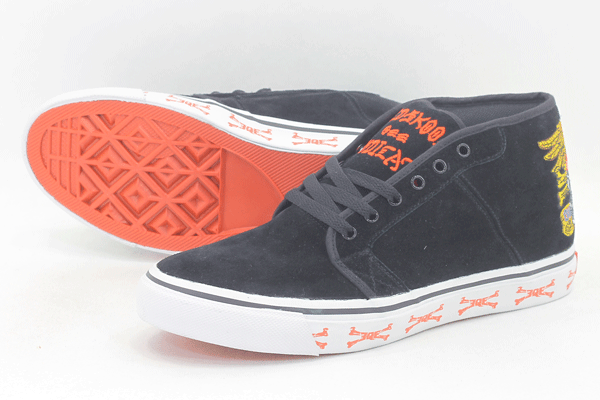 スラッシャー ロカウェイ 手当たりスカル THRASHER FOOTWEAR x JIM PHILLIPS x QEE x UPTOWN THRASHER ROCKAWAY QEESKULL BLACK/黒いこと