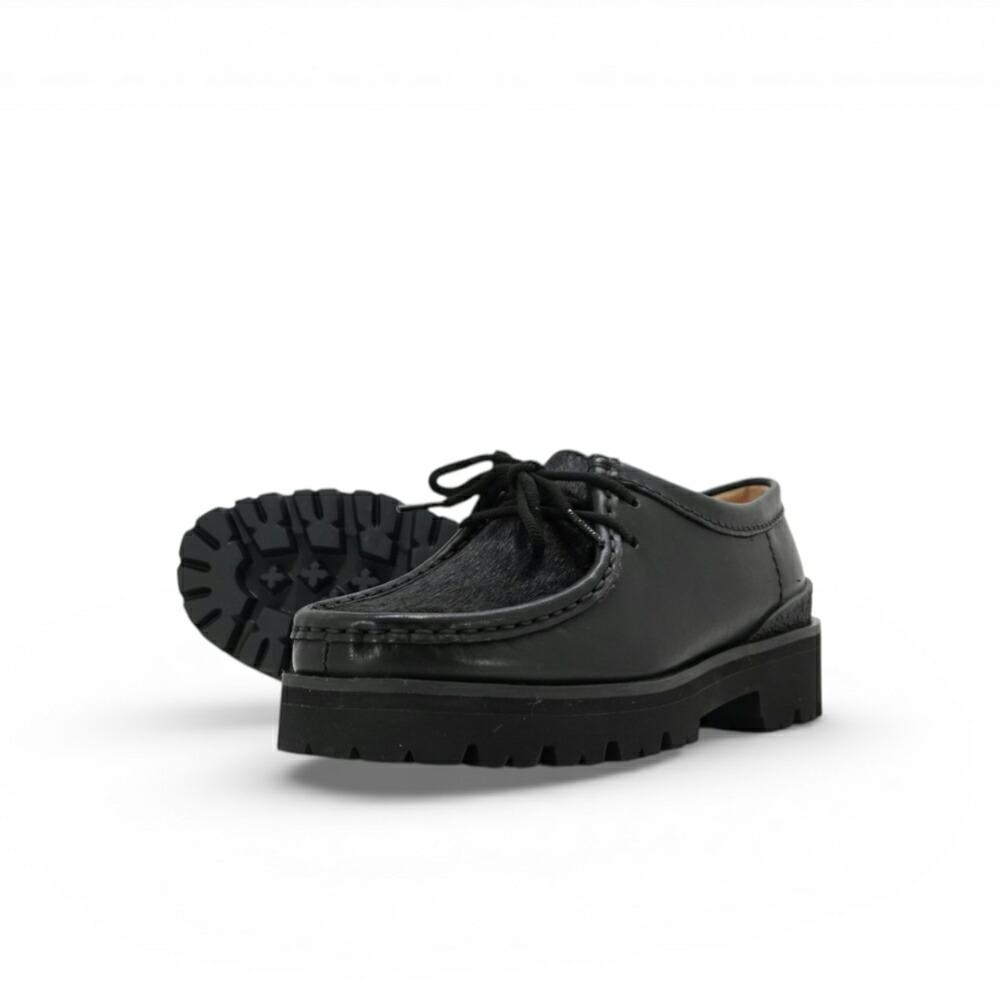 クラークス Clarks Walla Yukoner. Black Combi Lea
