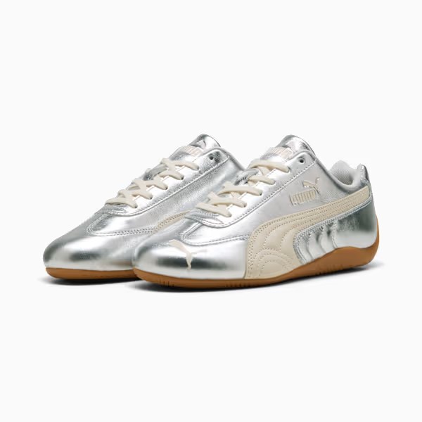＜最強配送＞【お一人様１点まで】プーマ スピードキャット シルバー ウィメンズ PUMA SPEEDCAT SILVER WNS 406881-02