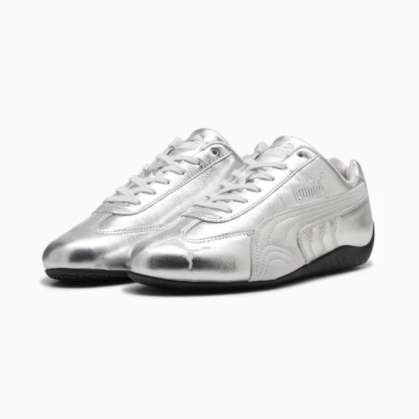 ＜最強配送＞【お一人様１点まで】プーマ スピードキャット シルバー ウィメンズ PUMA SPEEDCAT SILVER WNS 406881-01