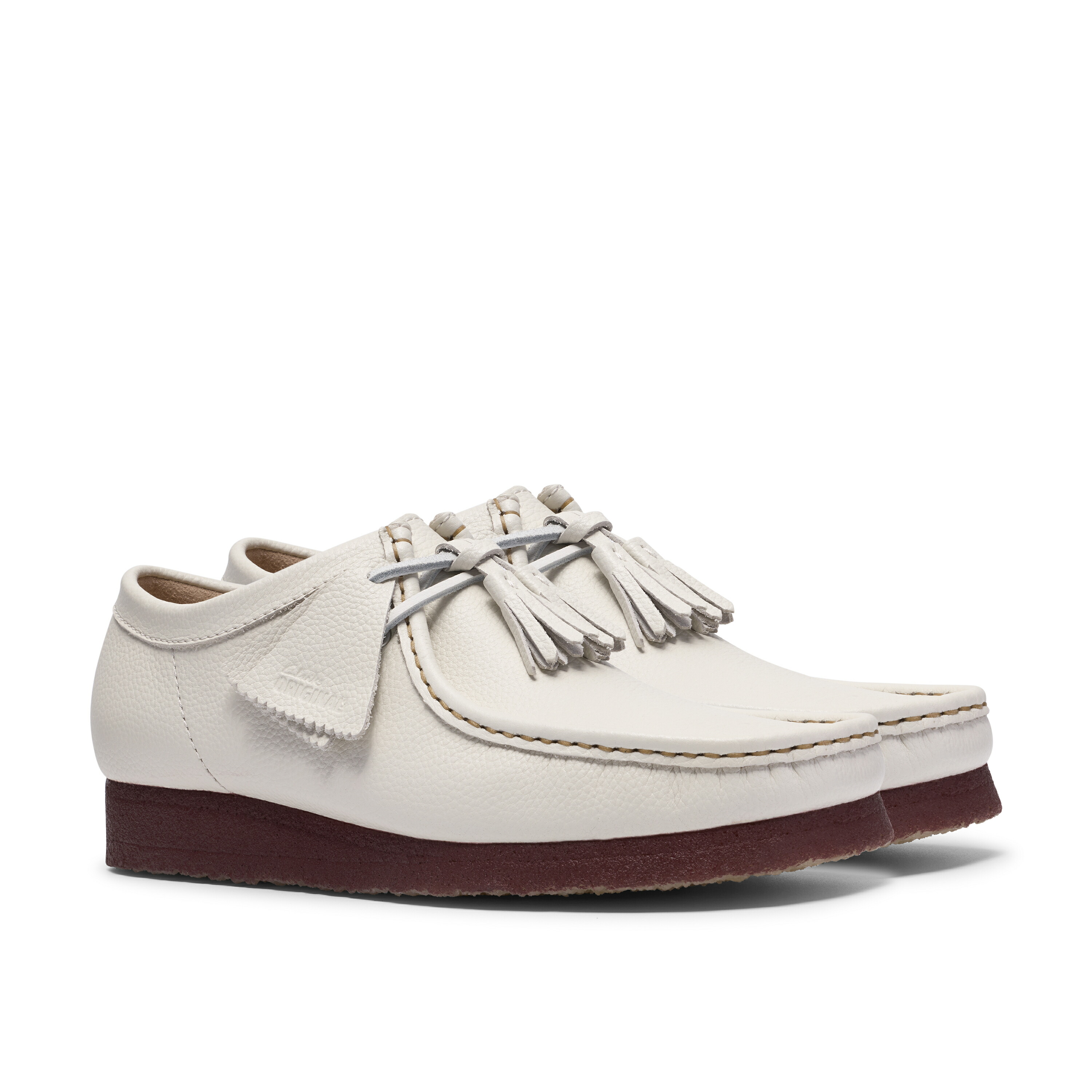 クラークス Clarks Wallabee White Leather