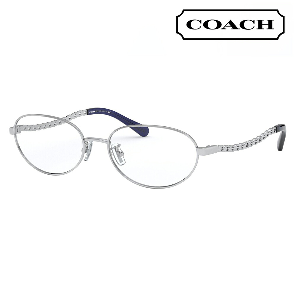 【オススメ価格】度なし1.55レンズ交換+0円 コーチ メガネ HC5114 9359 52 54 COACH メタル オーバル スクエア レディース 眼鏡 伊達メガネ