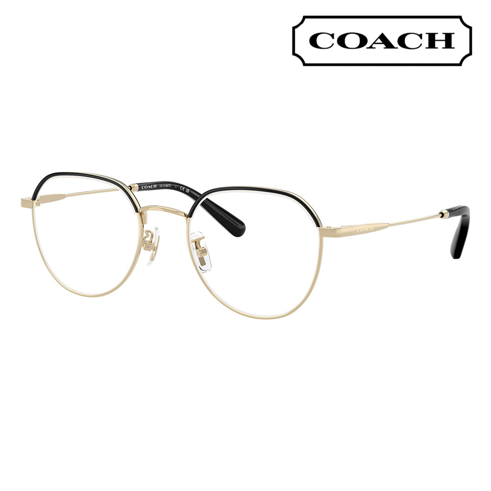 【正規品販売店】度なし1.55レンズ交換+0円 コーチ メガネ HC5188TD 9346 51 COACH クラウンパント メタル アジアンデザイン レディース