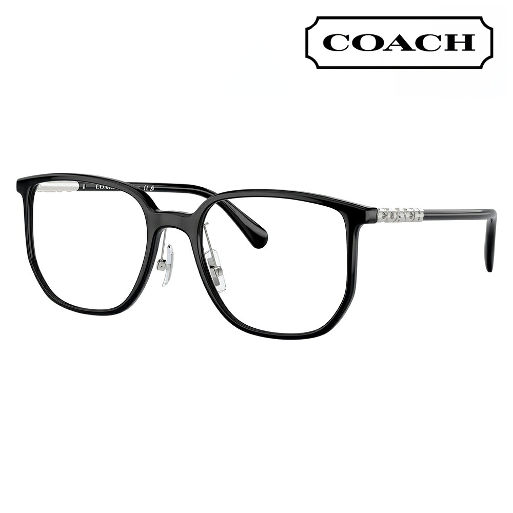 【アウトレット】度なし1.55レンズ交換+0円 コーチ メガネ フレーム HC6240D 5002 54 COACH スクエア セル アジアンデザイン レディース