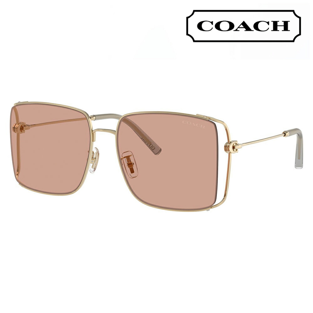 【正規品販売店】コーチ 伊達 メガネ 眼鏡 サングラス HC7174D 900584 59 COACH スクエア メタル アジアンデザイン レディース