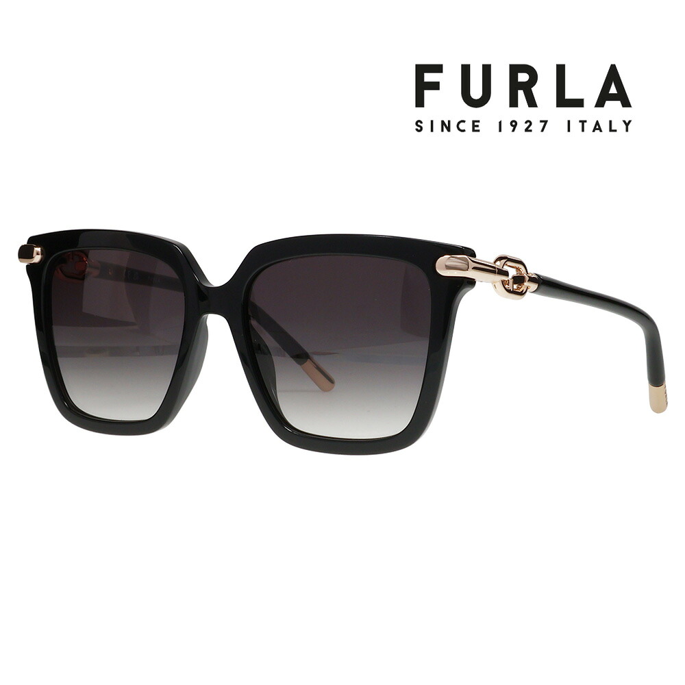 【正規品販売店】 FURLA フルラ サングラス SFU713 0700 53 スクエア ウエリントン グローバルモデル セル レディース UVカット 紫外線対策｜What&rsquo;s up？-ワッツアップ-