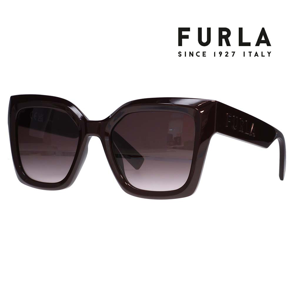 【正規品販売店】 FURLA フルラ サングラス SFU810V 06YW 53 オーバーサイズ バタフライ セル グローバルモデル レディース