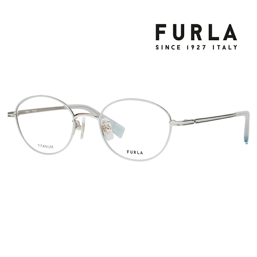 【正規品販売店】 度なし1.55レンズ交換+0円 FURLA フルラ 眼鏡 伊達メガネ VFU751J I88A 48 オーバル ボストン ジャパンモデル メタル チタン レディース｜What&rsquo;s up？-ワッツアップ-