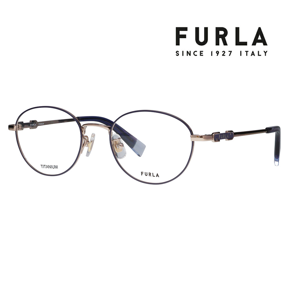 【正規品販売店】 度なし1.55レンズ交換+0円 FURLA フルラ 眼鏡 伊達メガネ VFU858J 0K1B 49 オーバル メタル ジャパンモデル レディース|What’s up?-ワッツアップ-