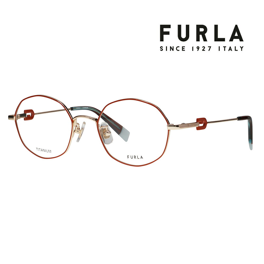 【定め事品売りわたす店】 度なし1.55水晶体取り替えっこ+0円 FURLA フルラ メガネ 伊達眼鏡 VFU860J 0323 49 オクタゴン 金属元素 ジャパンひな形 レディース