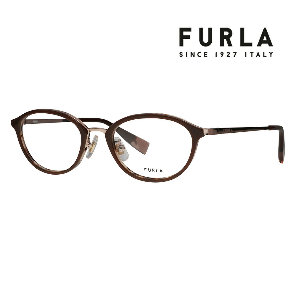 【正規品販売店】 度なし1.55レンズ交換+0円 FURLA フルラ 眼鏡 伊達メガネ VFU863J 072M 48 オーバル ジャパンモデル レディース｜What&rsquo;s up？-ワッツアップ-