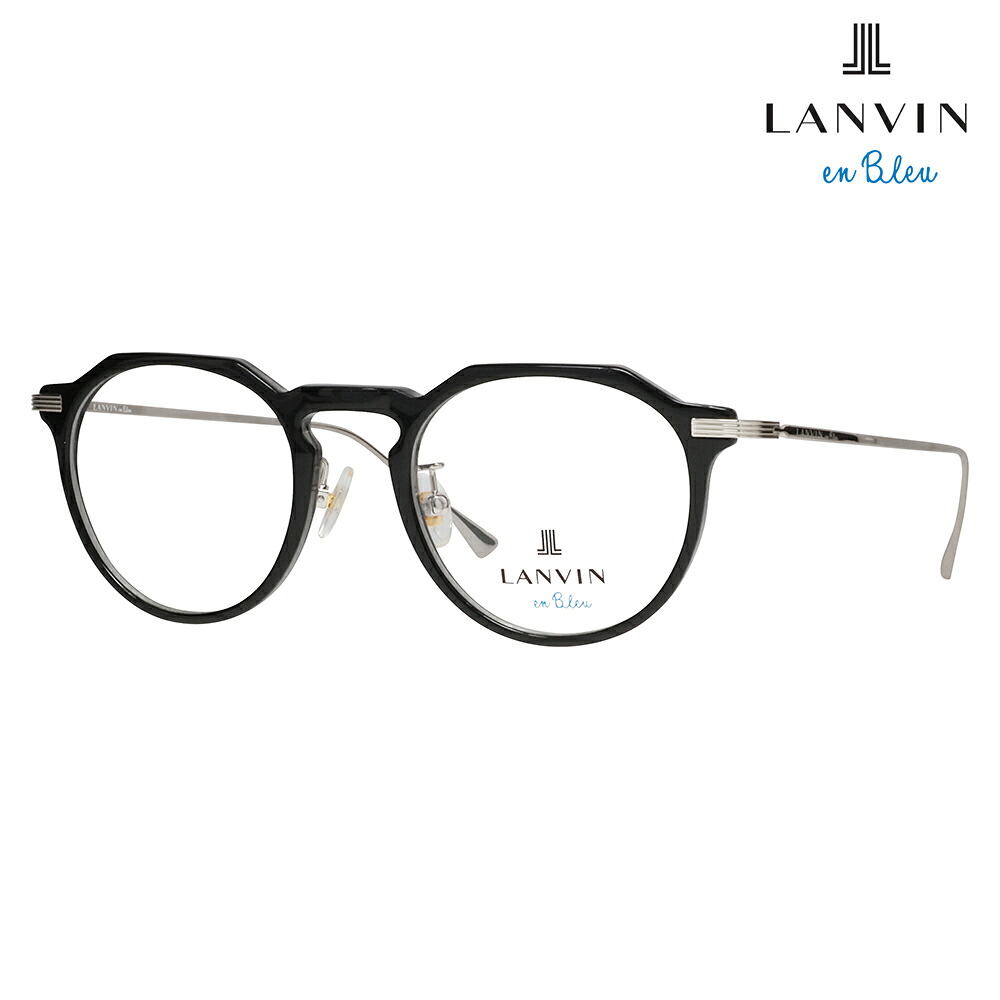 【正規品販売店】 度なし1.55レンズ交換+0円 LANVIN en bleu ランバンオンブルー 眼鏡 伊達メガネ VLB001J 05BG 47 フレンチビンテージ クラウンパント クリアカラー ジャパンモデル レディース|What’s up?-ワッツアップ-