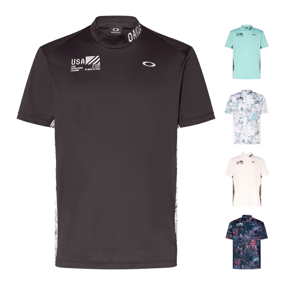【メール便送料無料】オークリー FOA406438 OAKLEY RELIABLE MOCK SHIRT 3.0 モックネックシャツ ハイネック タートル Tシャツ 半袖 トップス ゴルフ スポーツ メンズ 24SS 新作 新商品 NEW