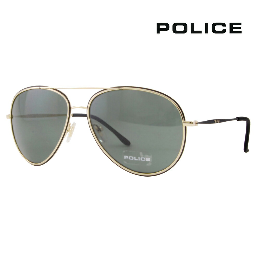 【正規品販売店】ポリス メガネ サングラス 伊達メガネ 眼鏡 S8299I 0302 61 POLICE LEGENDSティアドロップ フルリム メタル メンズ