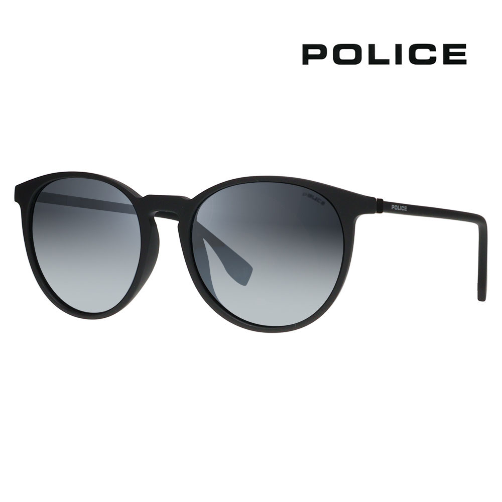 刷り直す別注青写真【置き目品売りわたす店】警察当局 黒眼鏡 SPL983I U28X 53 POLICE 別注色合い ミリオンセラー 豆の町 ウェリントン 点火装置色合い 偏光水晶体 伊達メガネ 眼鏡