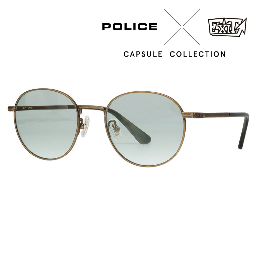 【正規品販売店】ポリス サングラス EXITカプセルコレクション第3弾 SPLD94J RINN 51 POLICE イグジット りんたろー。 兼近大樹 かねち ROADIE ラウンド メタル クラシック おしゃれ 伊達メガネ 眼鏡