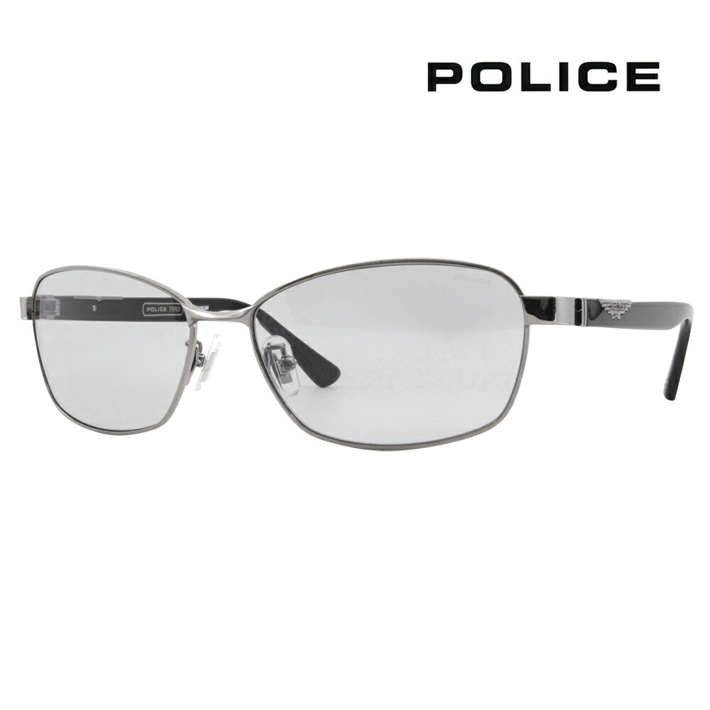 【正規品販売店】ポリス メガネ サングラス 伊達メガネ 眼鏡 SPLG36J 568N 60 POLICE 2023年モデル 2023年モデル ORIGINS オリジンズ メタル フルリム メンズ スクエア チタニウム