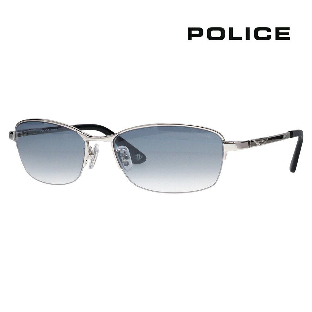 別注モデル【正規品販売店】ポリス メガネ サングラス 伊達メガネ 眼鏡 SPLG37J 579B 58 POLICE 2023年モデル ORIGINS オリジンズ  メンズ スクエア ハーフリム ナイロール