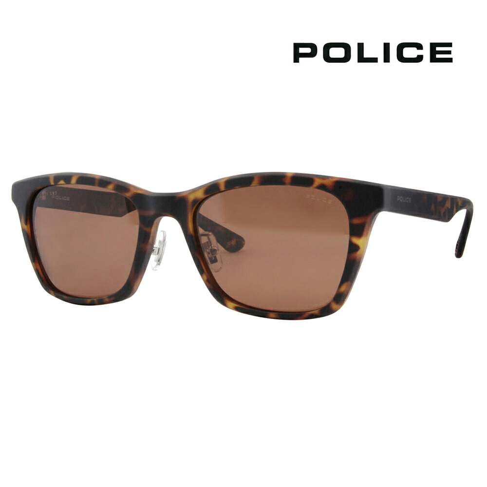 【正規品販売店】ポリス メガネ サングラス 伊達メガネ 眼鏡 SPLG43J 878P 53 POLICE 2023年モデル GAME ゲーム メンズ ユニセックス ウェリントン 偏光レンズ