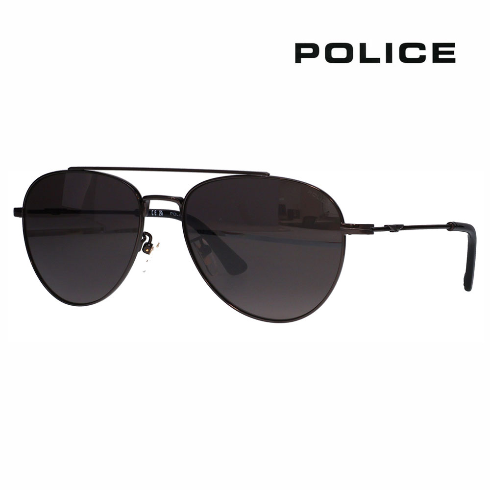 【正規品販売店】ポリス サングラス 伊達メガネ SPLP20 0672 57 OriginsLite29 オリジンズライト29 Essentials エッセンシャルズ メタル パイロット メンズ