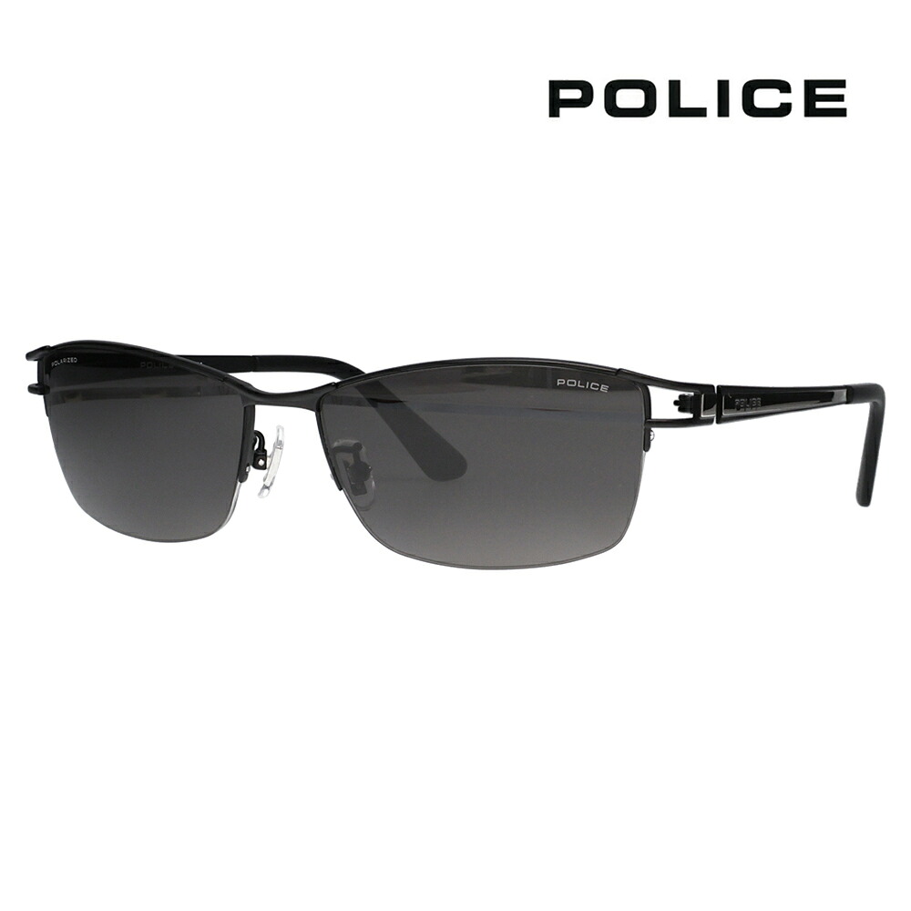 【正規品販売店】ポリス サングラス 伊達メガネ SPLQ03J 531P 59 POLICE 2025年モデル JET ジェット スクエア メンズ ナイロール 偏光 10,588円