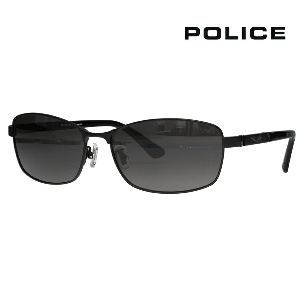 【正規品販売店】ポリス サングラス 伊達メガネ SPLQ04J 0531 60 POLICE 2025年モデル ORIGINS オリジンズ スクエア メンズ メタル