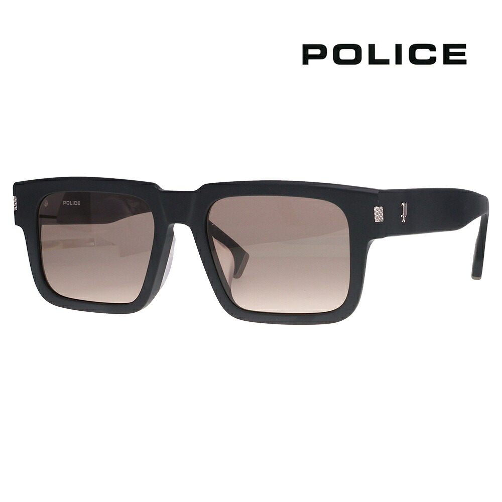 【正規品販売店】POLICE(ポリス) サングラス SPLT94K 0703 54 スクエア セル メンズ