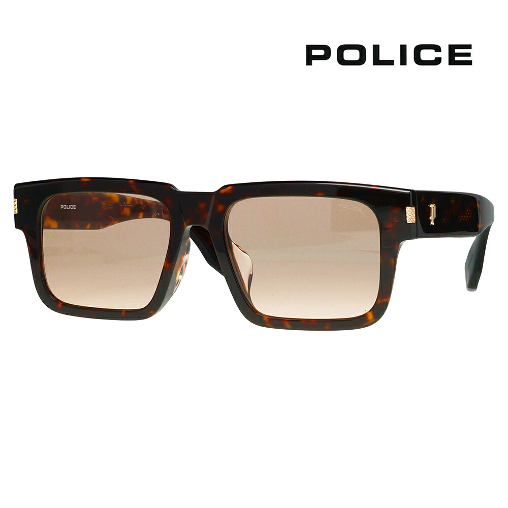 【正規品販売店】POLICE(ポリス) サングラス SPLT94K 0722 54 スクエア セル メンズ