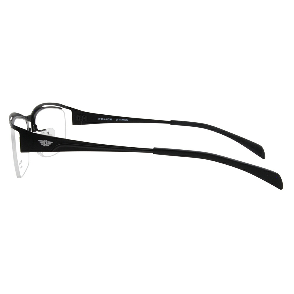 市場 店内最大pt倍 13 Vpld77j フレーム 0bk3 Police 7 度なし1 55レンズ交換 0円 ポリス 55 メガネ 9 59